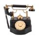 Retro Rotary Dial Phone, Vintage Old Fashioned Corded Landline Phones Black Vintage Rotary Dial Telephone Antique Telephones for Home Office Shops Decoration