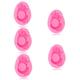 STOBOK 5pcs Cat Mold Silicone Cat Planter Mold Cement Clay Mold Tiny Candlestick Mold Silicone Molds for Chocolate Chocolates Making Mould Cake Kitten Decorate Silica Gel Pink