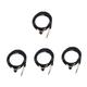 Totority 4pcs Audio Line Bass Guitar Musical Instrument Effect Cable Adapter Effect Cord Guitar Audio Patch Cable Bass Audio Cable Guitar Part Copper Microphone Guitar Wire