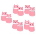 Ipetboom 10 Pcs Bear Powder Puff Box Baby Powder Puff Bottle Body Dusting Powder Puff Infant Talcum Powder Bottles Travel Dispenser Newborn Loose Powder Puff Simple Food Grade Pp Pink