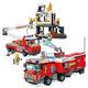 safindeng 996pcs Building Blocks City Fire Station Rescue Fire Truck fire Station Bricks Toys