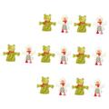 UPKOCH 14 Pcs Hand Puppet Toy Monkey Baby Doll Puppets Stuffed Animals for Babies Animal Finger Puppet Puppy Figures Puppet Plaything Hand Doll Educational Plaything Cotton Duck