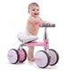 Baby Balance Bike Ride On Toys Toddler Bike Baby First Walker Training Bicycle Brithday Gift No Padel 4 Wheels 1-3 Years Boys Girls Infant Toddlers for 10-36 Months (Pink)