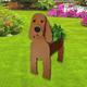 strolfay Brown Cocker Spaniel Dog Planter Plant Pots,Cute Garden Dog Flower Planter,Dog Planters Birthday Gifts for Women,Office,Indoor/Outdoor Decor（9.45 * 9.17 * 13.39in）