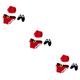 Veemoon 9 Pcs Baby Santa Claus Costume Girls Cloths Baby Costume Baby Christmas Knitted Outfit Reindeer Decal Christmas Infant Outfits Baby Picture Props 100-day Clothes Newborn To Weave