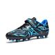 BLBK Children's Football Boots Outdoor Football Training Turf Cleat Trainers Football Shoes for Boys, Dark Blue, 1.5 UK Child