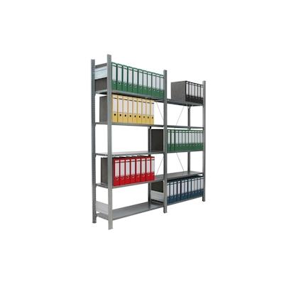 PROREGAL Aktenregal FALKE Stecksystem für Standard-Ordner | Grundregal | HxBxT 200x87x30cm | 5 Ordnerebenen | Fachlast 80kg | Einseitig nutzbar Image