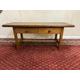 Fantastic Quality French Rustic Oak Two Drawer Bench/Table