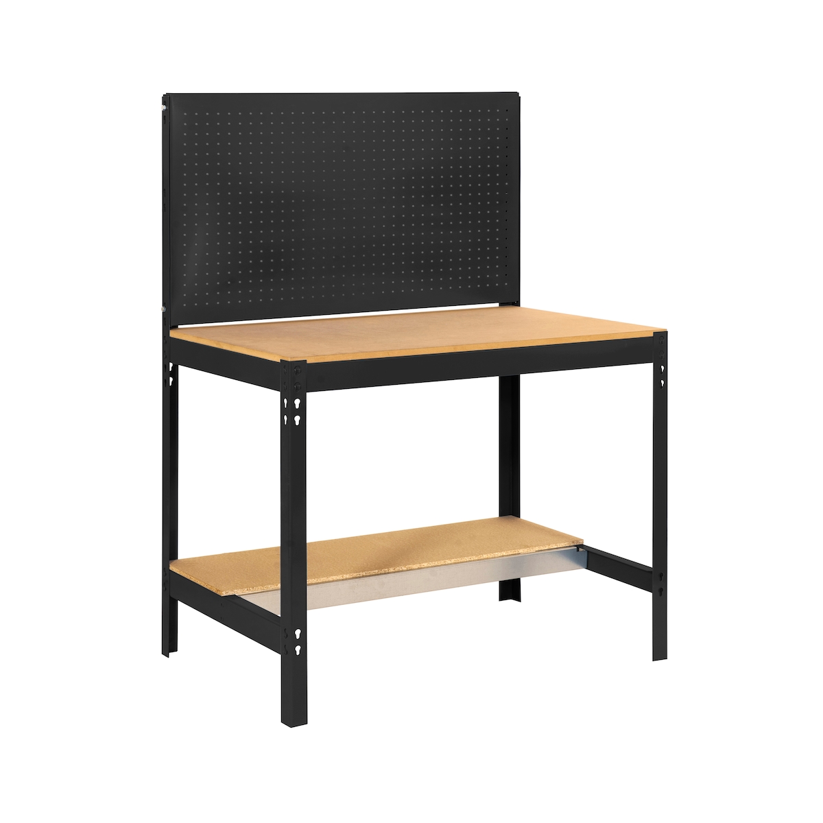 PROREGAL Werkbank BUFFALO mit Werkzeugwand | HxBxT 84x90x61cm | Traglast 400kg | Anthrazit | Werktisch Arbeitstisch Arbeitsbank Image