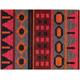 Latch Hook Rug Kit AZTEC WINE RED 24.5 x 18 ins