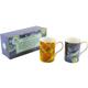 Set of 2 Van Gogh Fine Bone China Mug Set in a Gift Box