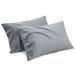 Bedsure Pillow Cases Queen Size Set of 6, Rayon Derived from Bamboo Cooling Pillowcase, Grey