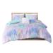 Gracie Mills Orion Dreamscape Watercolor Tie Dye Comforter Set with Cozy Throw Pillow