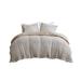 Gracie Mills Miranda 4 Piece Solid Cotton and Rayon from Bamboo Waffle Weave Comforter Cover Set with Removable Insert