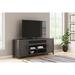 Signature Design by Ashley Montillan Grayish Brown 84" TV Stand for TVs up to 96" - 83.38" W x 19.88" D x 32.88" H