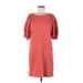 Universal Thread Casual Dress - Mini: Burgundy Print Dresses - Women's Size Medium