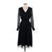 Who What Wear Casual Dress - Midi: Black Dresses - Women's Size X-Small