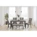 Signature Design by Ashley Langwest Dining Table and 4 Chairs and Bench (Set of 6)