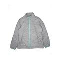 The North Face Jacket: Gray Print Jackets & Outerwear - Kids Girl's Size 18