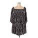 Torrid Casual Dress - Mini Boatneck 3/4 sleeves: Black Dresses - Women's Size 2X Plus