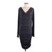 MICHAEL Michael Kors Casual Dress - Sweater Dress: Gray Marled Dresses - Women's Size Medium