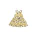 Tommy Bahama Special Occasion Dress - Fit & Flare: Yellow Floral Skirts & Dresses - Size 12 Month