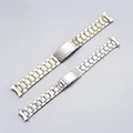 Bracelets de montre à extrémité incurvée en acier inoxydable bracelet étanche SeATM bracelet