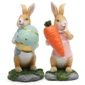 Modèle de figurine d'action lapin de Pâques décoration de bureau figurine carotte lapin beurre