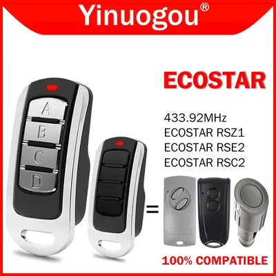ECOSTAR RSC2 RSE2 RSZ1 433 MHz télécommande de porte de Garage 433.92MHz Clone télécommande de porte
