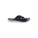 Lands' End Sandals: Blue Shoes - Women's Size 6 1/2 - Round Toe