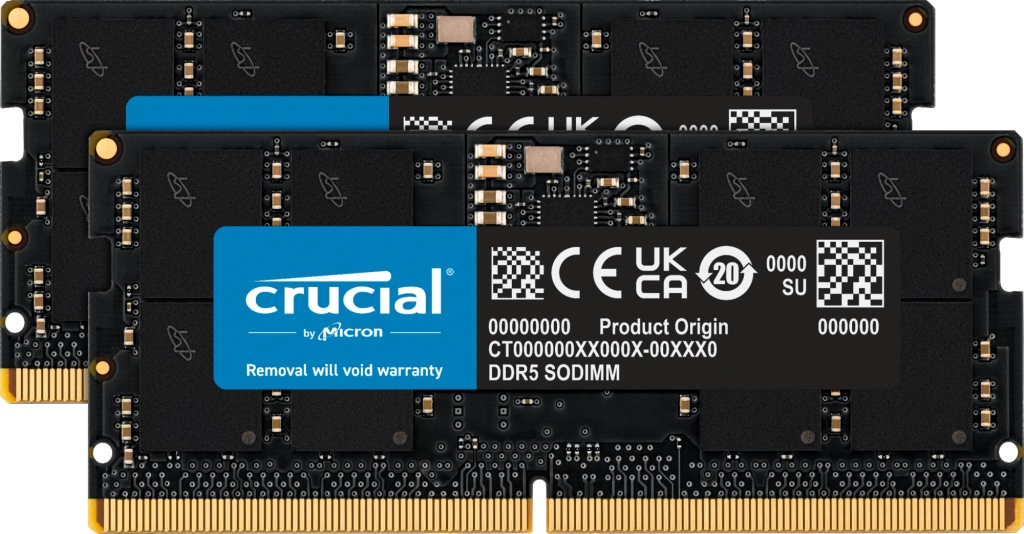 Crucial CT2K16G48C40S5 Speichermodul 32 GB 2 x 16 GB DDR5 4800 MHz Image