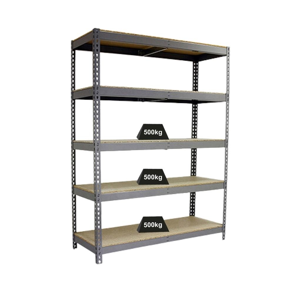 Proregal Schwerlastregal EXTREM WOOD YETI FIVE | HxBxT 300x150x75cm | Fachlast 400kg | Verzinkt Image