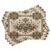 Ambesonne Ethnic Floral Table Runner & Placemats Placemat 4 pcs + Runner 14"x72" Green Sand Brown Polyester in Brown/Green | 90 W x 12 D in | Wayfair