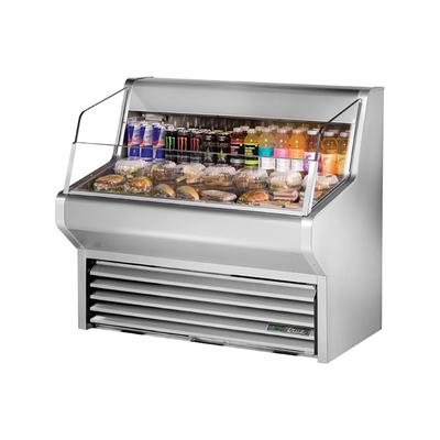 True THAC-48-S-HC-LD 48 1/8" Horizontal Open Air Cooler w/ 3 Levels, 115v, Silver | True Refrigeration