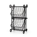 Gourmet Basics by Mikasa Fruit Basket, Steel in Black | 18 H x 9 D in | Wayfair 5290359