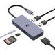 USB C HUB, USB 3.0 HUB, 6 in 1 USB C Dockingstation mit 2 * USB 3.0, 4K HDMI, 100 W PD, SD/TF Kartenleser für Laptop, Laptop, Notebook PC, Tablets, Chrome OS Systeme