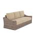 Paddy O' Furniture Mill Valley 87" Wide Outdoor Patio Sofa w/ Cushions in Brown | Wayfair MVAKCU3000-TOF-BAMB