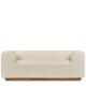 Modulsofa TALMA - 3-Sitzer Sofa, Boucle Stoff in Himalaya Weiß, B220