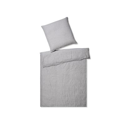 Elegante Casual Leinen Bettwäsche »Pure« Silber 7062-09 Bettwäsche 240x220 cm / 2x 80x80 cm Image