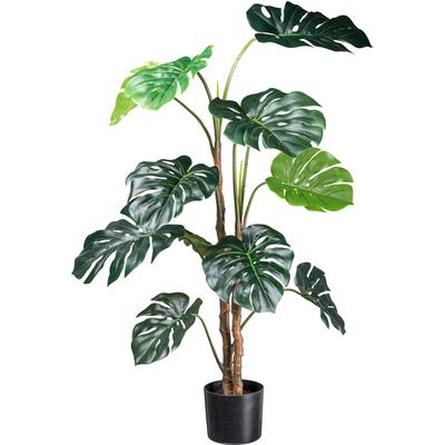 Künstliche Zimmerpflanze CREATIV GREEN "Splitphilodendron", grün, H:140cm, Kunstpflanzen, mit detailgetreuem Blattwerk Image
