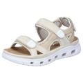 Sandale RIEKER Gr. 42, beige (creme) Damen Schuhe Sandalen