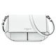 Umhängetasche LIEBESKIND BERLIN "Crossbody S LILLY HEAVY PEBBLE" Gr. B/H/T: 25 cm x 14,5 cm x 12,5 cm, weiß (offwhite) Damen Taschen Handtaschen