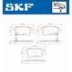 SKF Bremsbelagsatz, Scheibenbremse Hinten Rechts Links für HYUNDAI Sonata V 2.4 I30 1.4 CRDi KIA Soul I 1.6 115 CVVT SSANGYONG Korando 2.0 e-XDi 4WD
