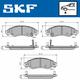 SKF Bremsbelagsatz, Scheibenbremse Vorne Rechts Links für OPEL Agila (A) 1.0 12V 1.2 16VMk I SUZUKI Wagon R+ 1.3 4WD CDTI Twinport R