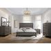 Ebern Designs Vineisha 5 - Piece Bedroom Set in Gray Oak & Black Wood in Black/Brown/Gray | 57 H x 63.9 W x 84.1 D in | Wayfair