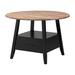 Red Barrel Studio® Savar Round Counter Height Table in Brown & Black Wood in Black/Brown/Yellow | Wayfair 01E1A7BF12004D34A046F58E6D778B82