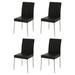 Wade Logan® Asuka Side Chair Faux Leather/Upholstered/Metal in Black | 39 H x 16.6 W x 22.15 D in | Wayfair EBD9242898A6440685BCEBF442BB3702