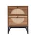 Bay Isle Home™ Anelma MDF Nightstand Wood in Brown | 20.95 H x 15.75 W x 15.75 D in | Wayfair 9E03CF5160C34D8CA0506EE16D7385B1