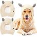 2 Pcs Dog Knitted Hats Pet Quiet Ears Warm Dog Ears Cover Noise Protection Pet Ear Muffs Winter Dog Ear Protection Warm Pet Head Wrap Dog Snood for Protecting Pets Dogs Cats from Noise