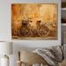 August Grove® Caramel Commute Bicycle On Canvas Print Metal in Brown | 30 H x 40 W x 1.5 D in | Wayfair 3BE5EC6B47E54CBCB71ECCCCB1D03C67
